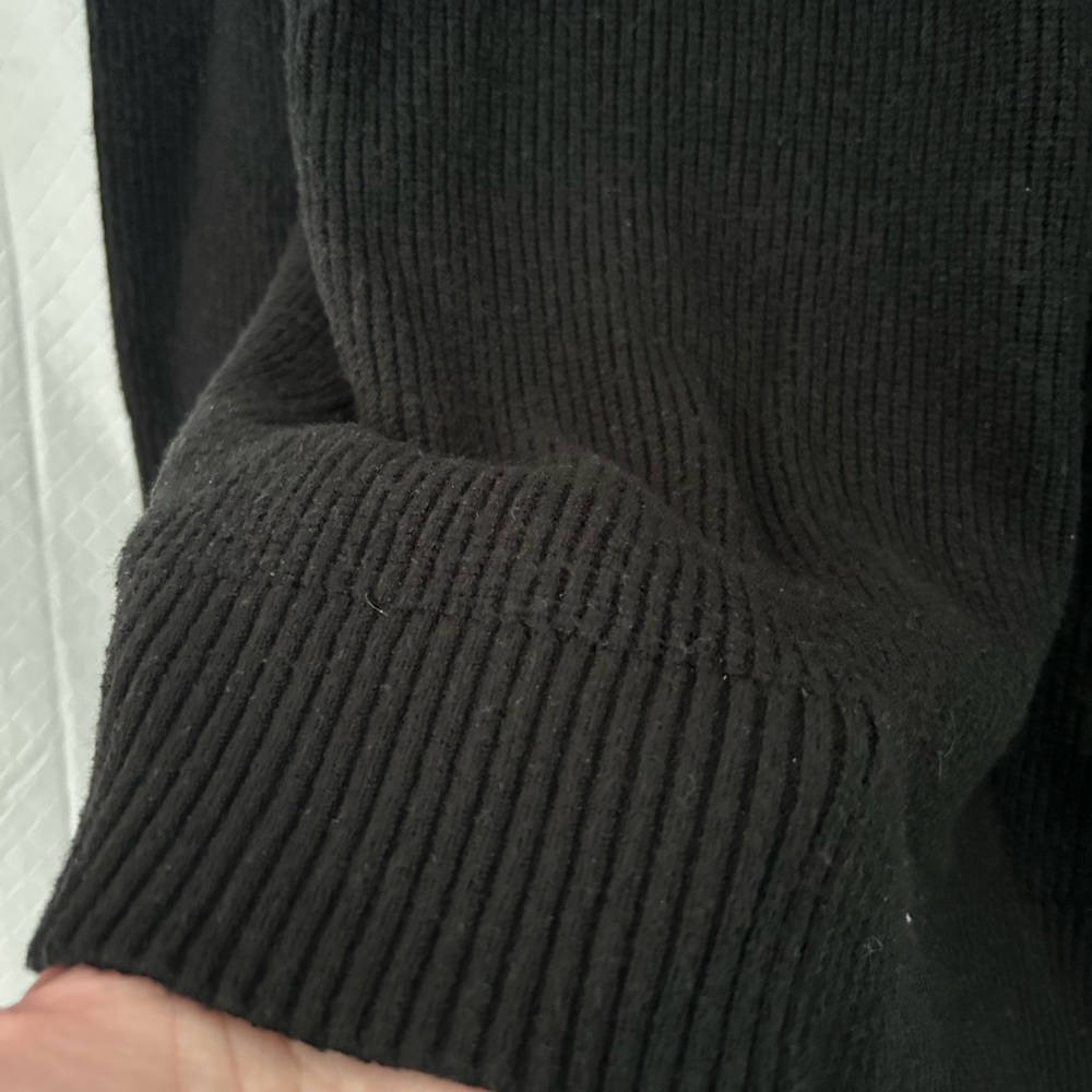 Express Black Ribbed Sweater - Picture 6 of 6